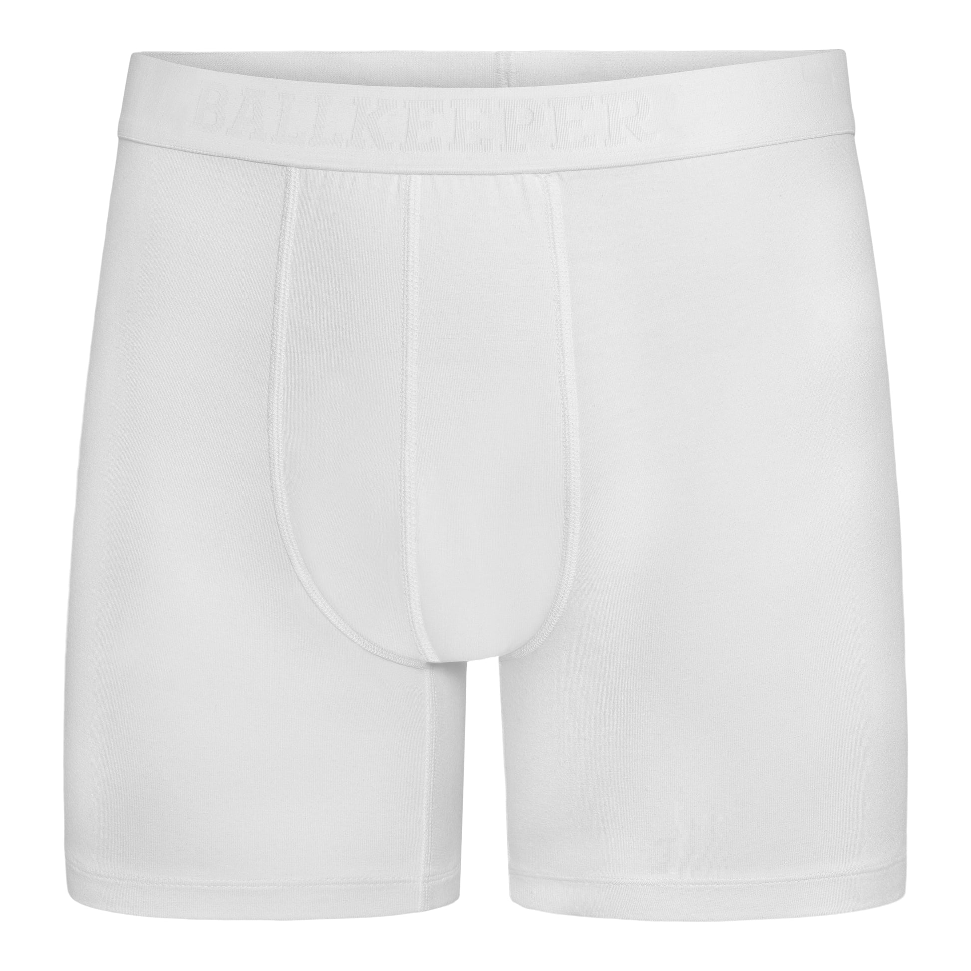 Ballkeeper boxer herre hvit modal, front