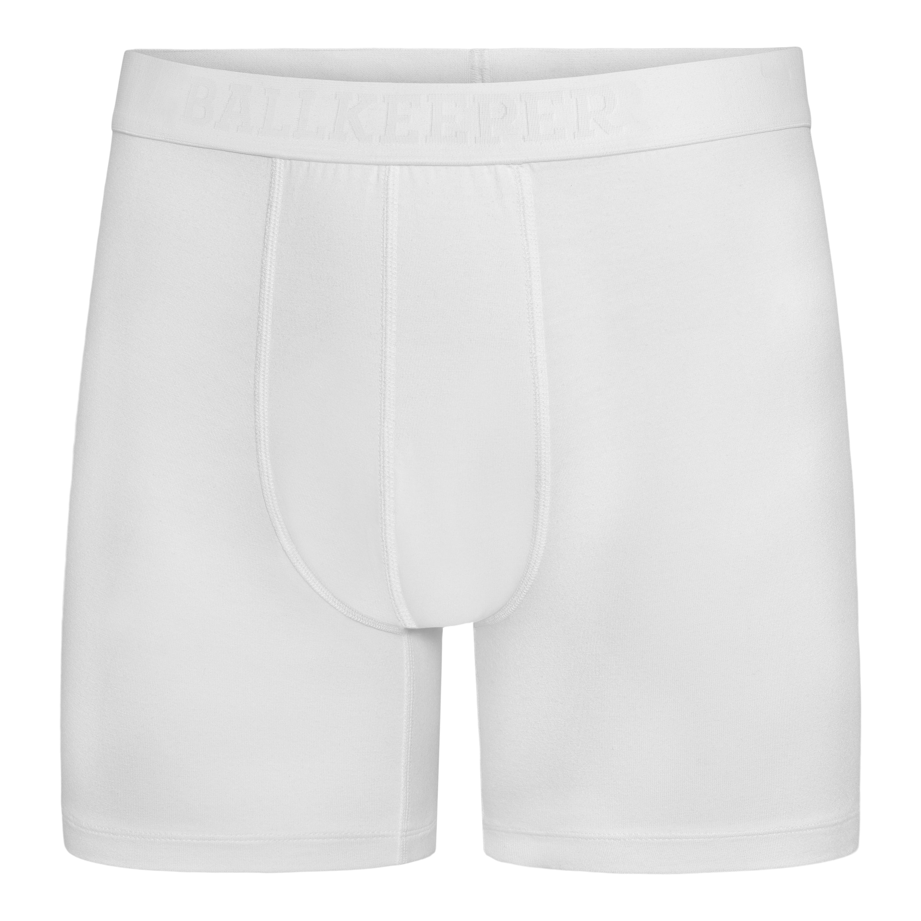 Ballkeeper boxer herre hvit modal, front